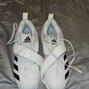Adidas White and Black Squat Shoes